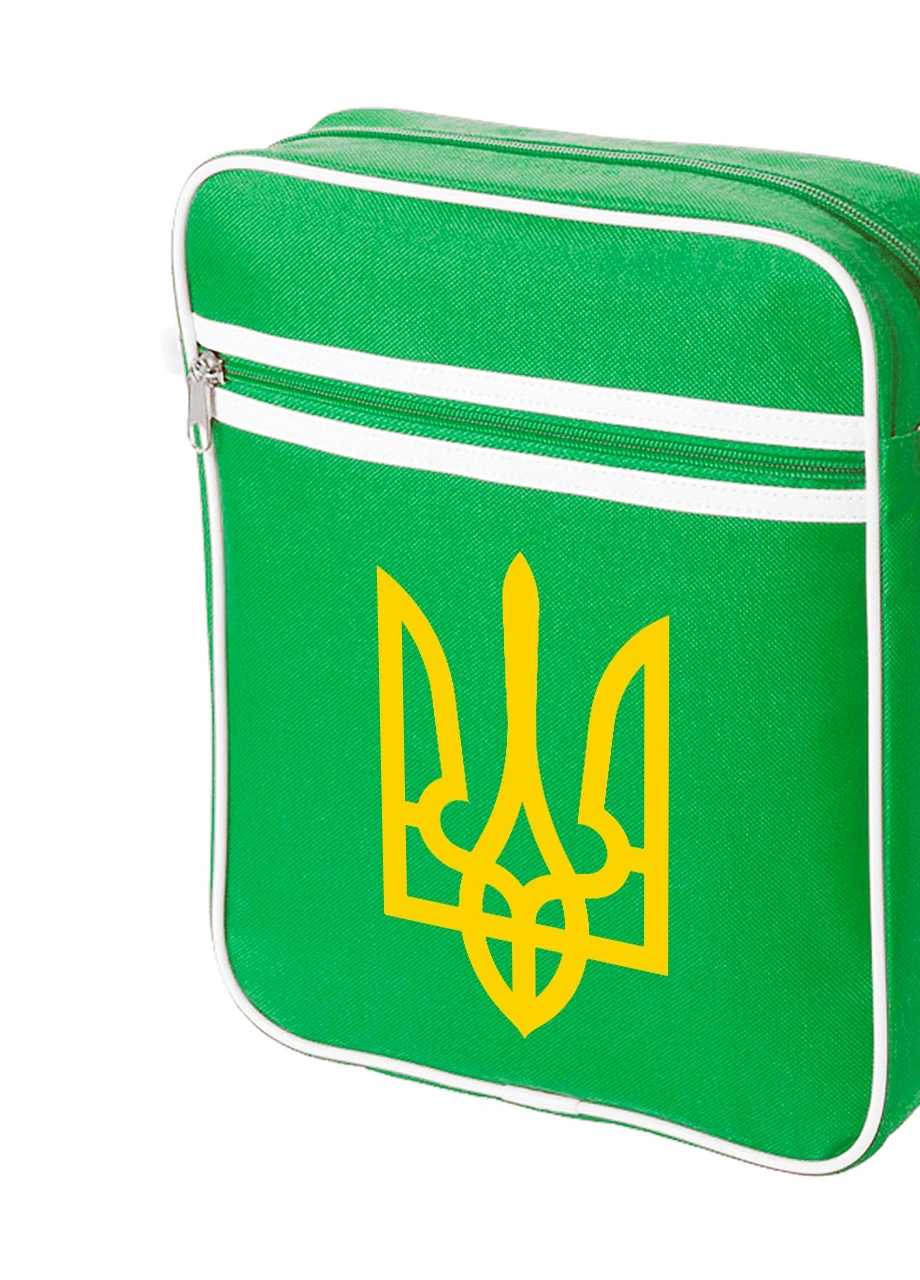 Сумка-месенджер Герб України Зелений (92289-3790-KG) MobiPrint (259887853)