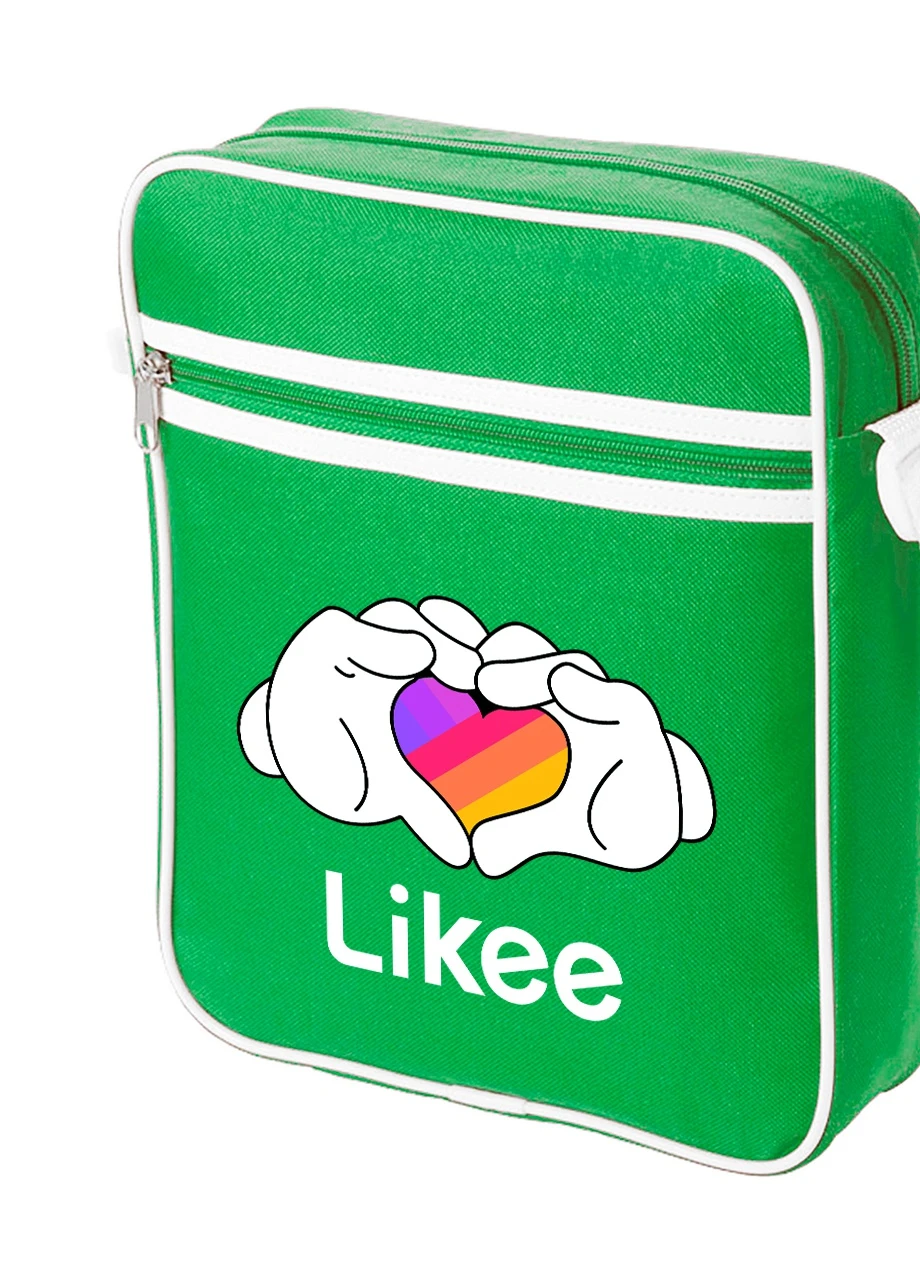 Сумка-месенджер Likee Зелений (92289-1711-KG) MobiPrint (259887197)