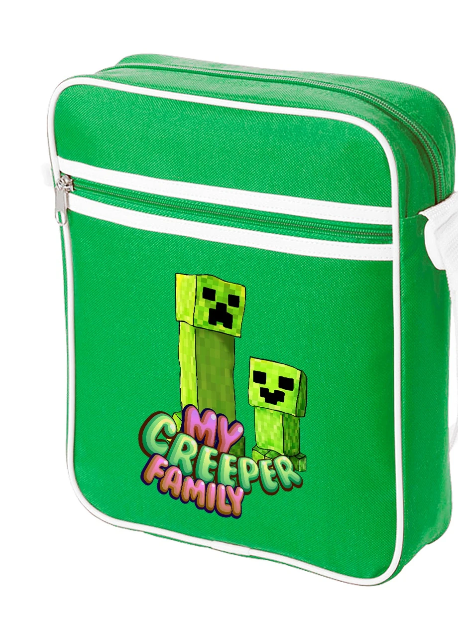 Сумка-месенджер Майнкрафт (Minecraft) Зелений (92289-1176-KG) MobiPrint (259887032)