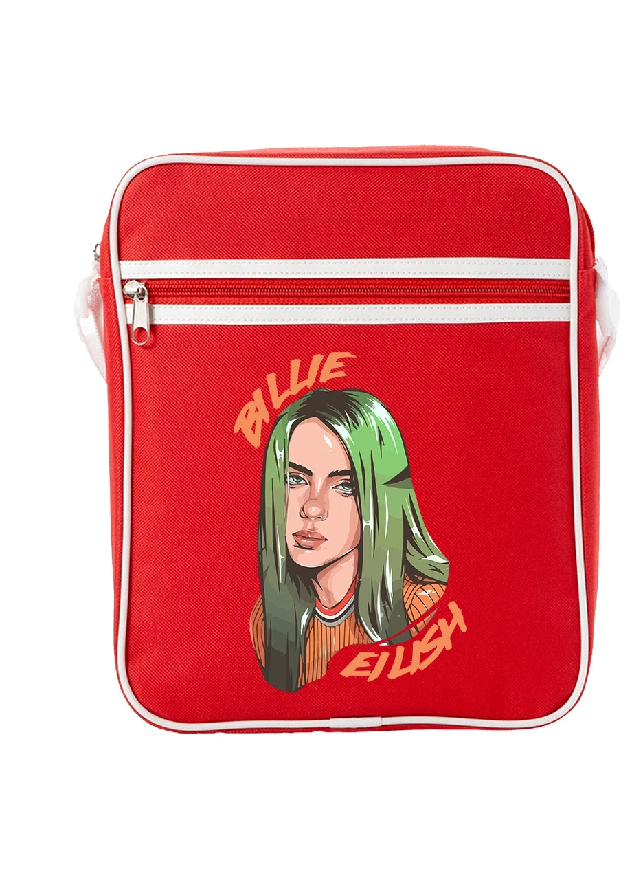 Сумка-месенджер Біллі Айліш (Billie Eilish) Червоний (92289-1599-RD) MobiPrint (259887497)