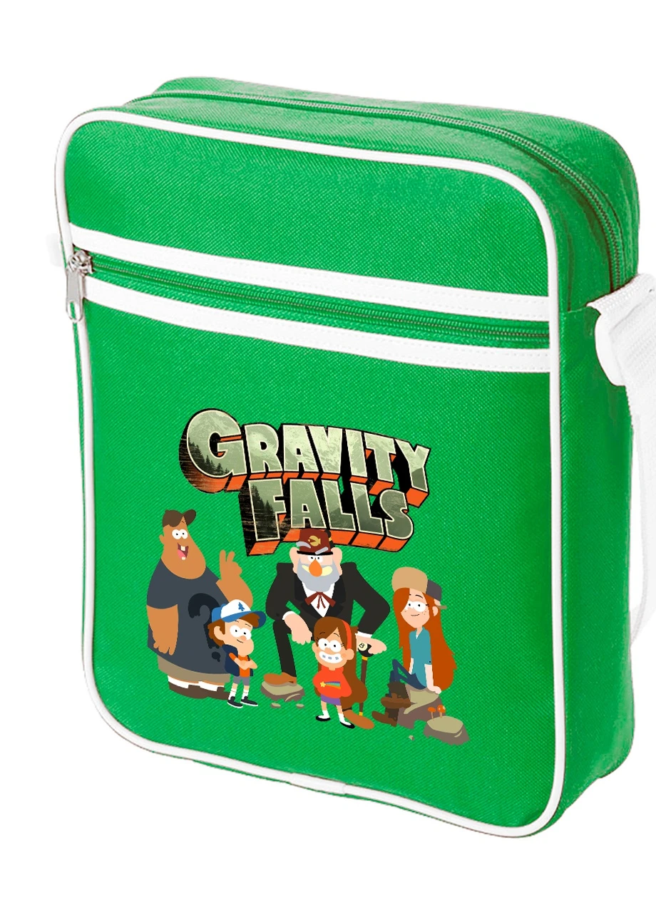 Сумка-мессенджер Гравити Фолз (Gravity Falls) Зеленый (92289-2628-KG) MobiPrint (259885750)