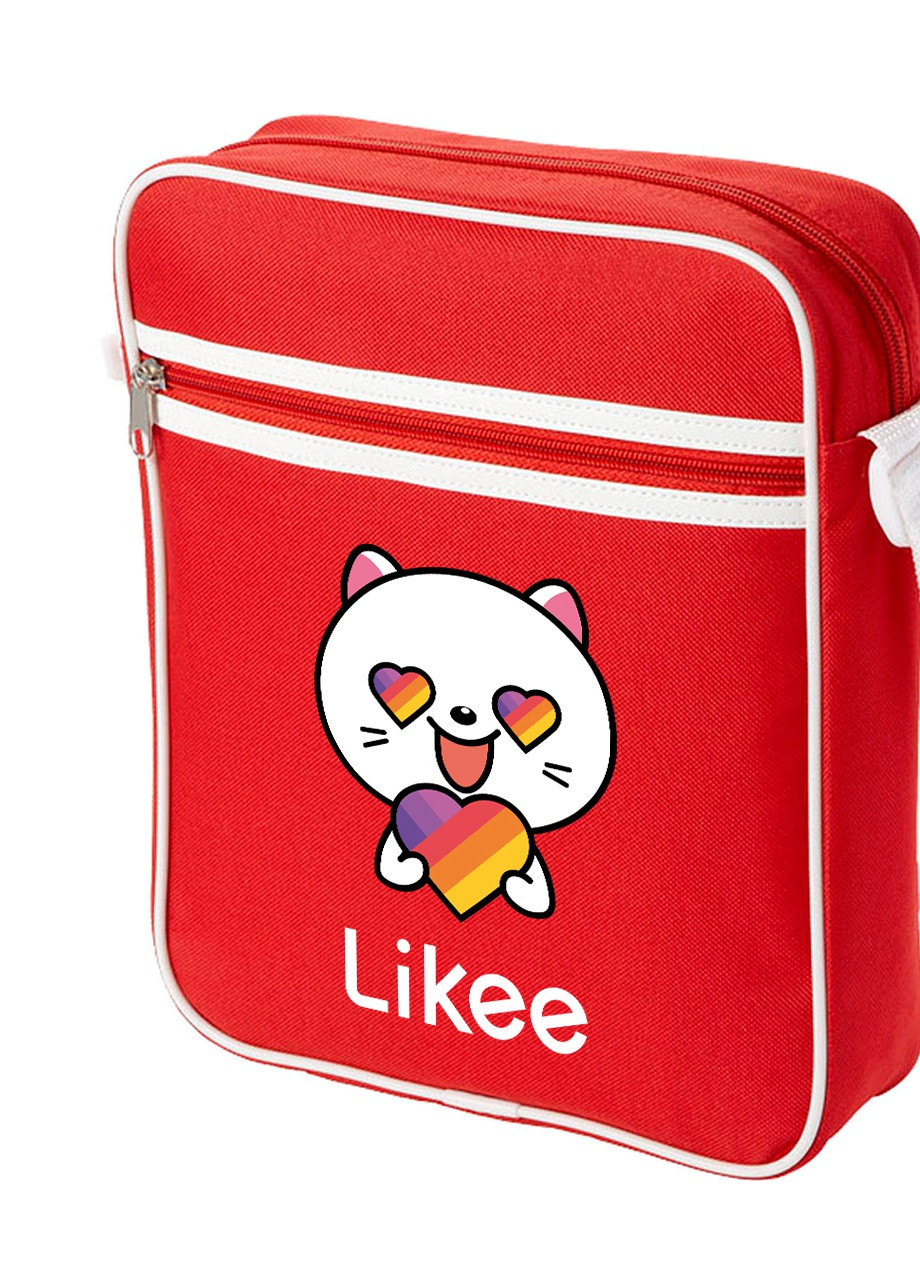 Сумка-месенджер Лайк Котик (Likee Cat) Червоний (92289-1036-RD) MobiPrint (259887590)