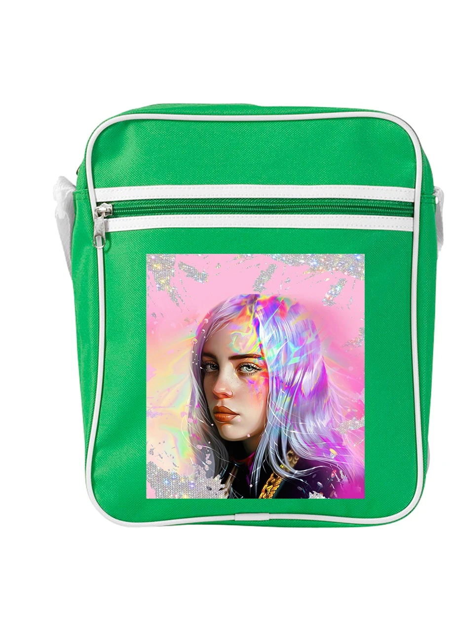 Сумка-месенджер Біллі Айліш (Billie Eilish) Зелений (92289-1604-KG) MobiPrint (259886422)