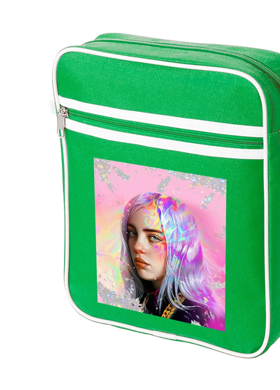 Сумка-месенджер Біллі Айліш (Billie Eilish) Зелений (92289-1604-KG) MobiPrint (259886422)