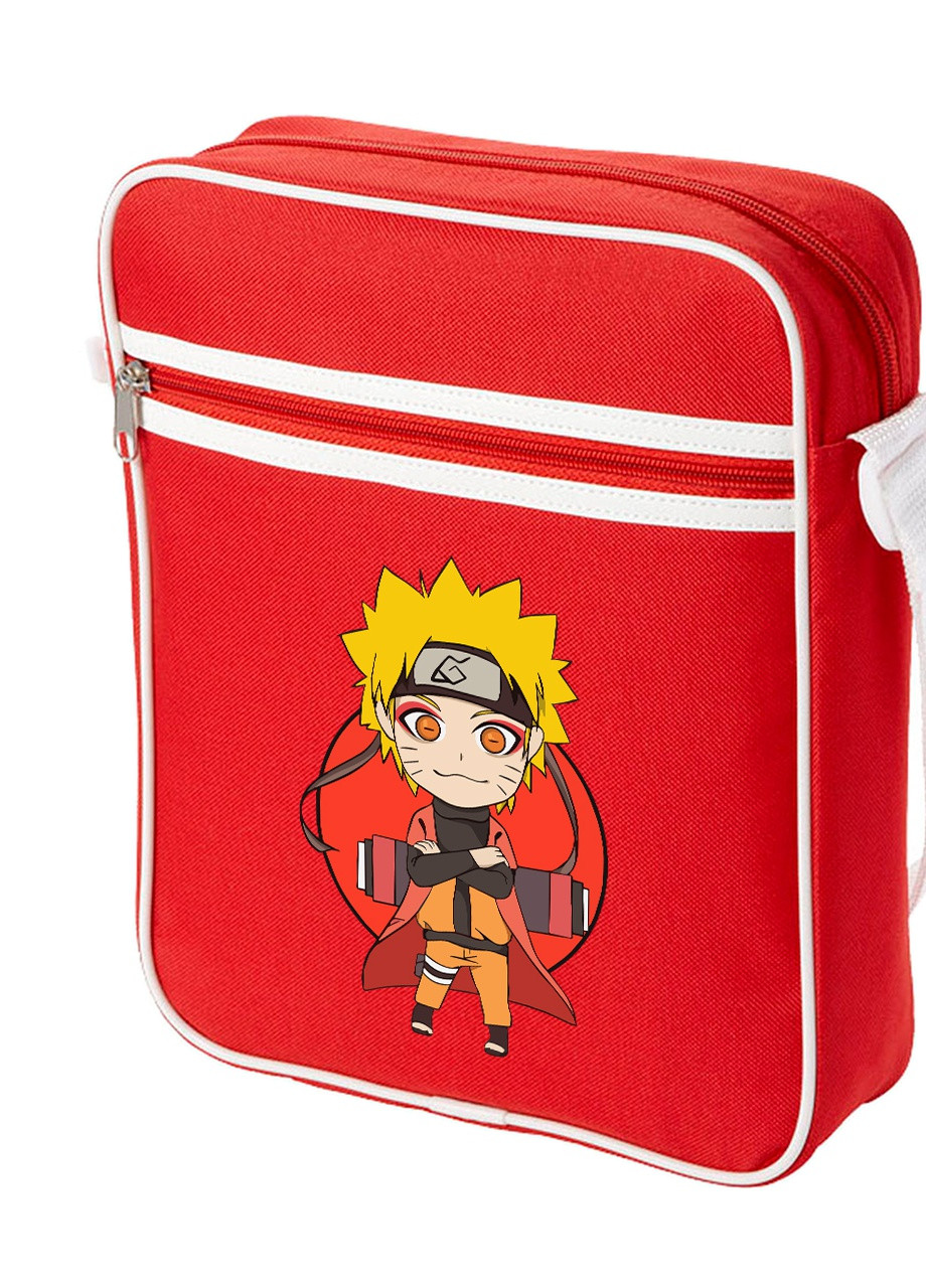 Сумка-месенджер Наруто (Naruto) Червоний (92289-3478-RD) MobiPrint (259886660)