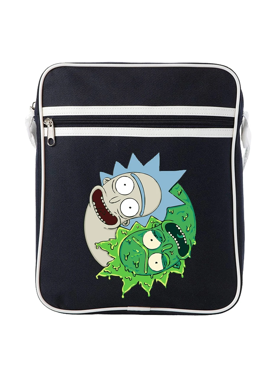 Сумка-месенджер Рік та Морті (Rick and Morty) Синій (92289-3446-NB) MobiPrint (259887808)