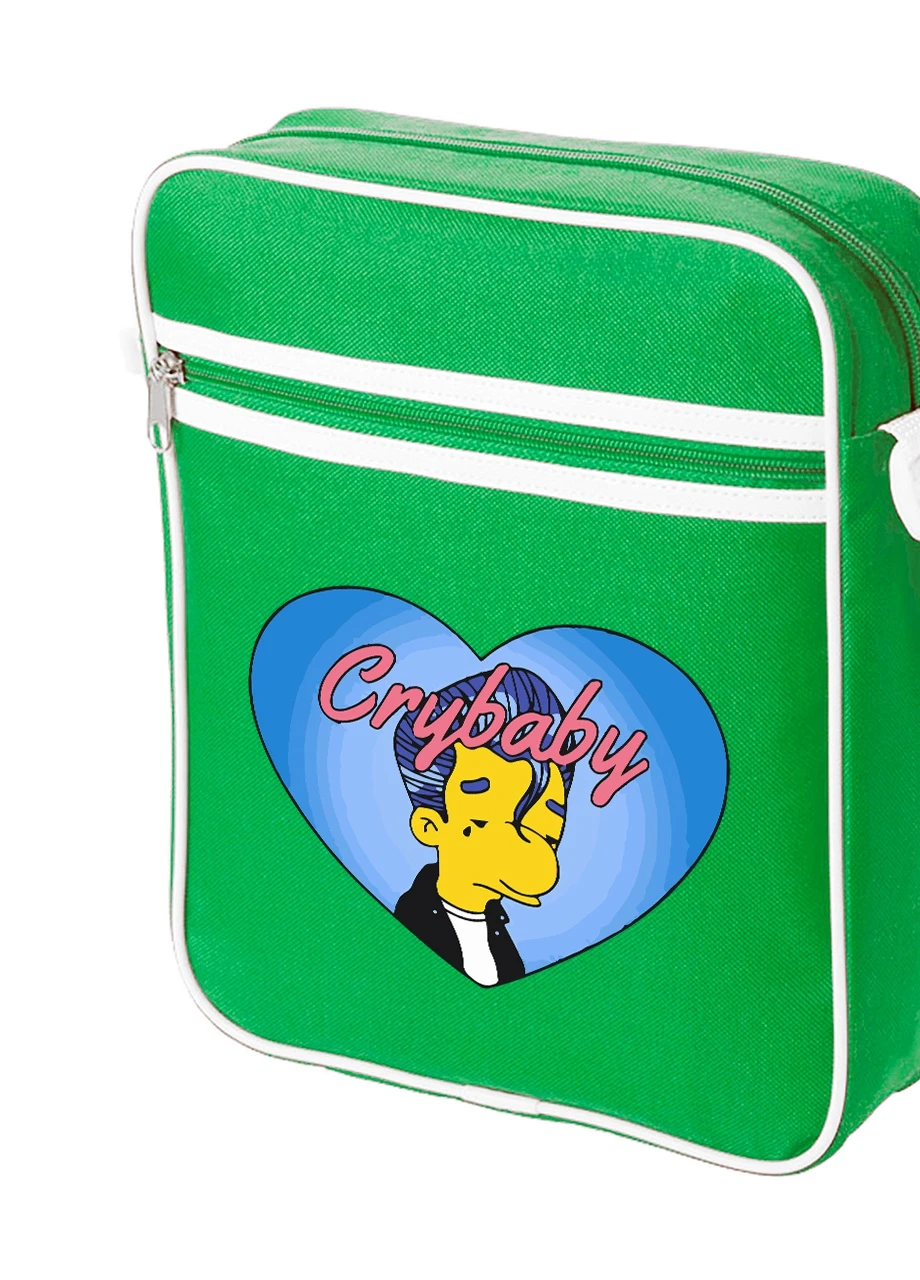 Сумка-месенджер Мілхаус Ван Хутен Сімпсони (Crybaby The Simpsons) Зелений (92289-3407-KG) MobiPrint (259886459)