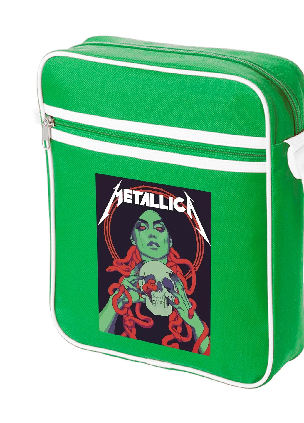 Сумка-мессенджер Металлика (Metallica) Зеленый (92289-2983-KG) MobiPrint (259886995)