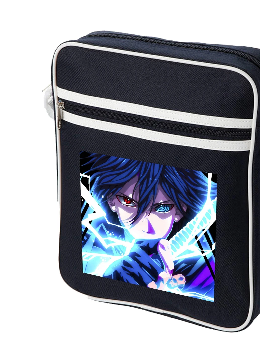 Сумка-мессенджер Саске Наруто (Uchiha Sasuke, Naruto) Синий (92289-3084-NB) MobiPrint (259886126)