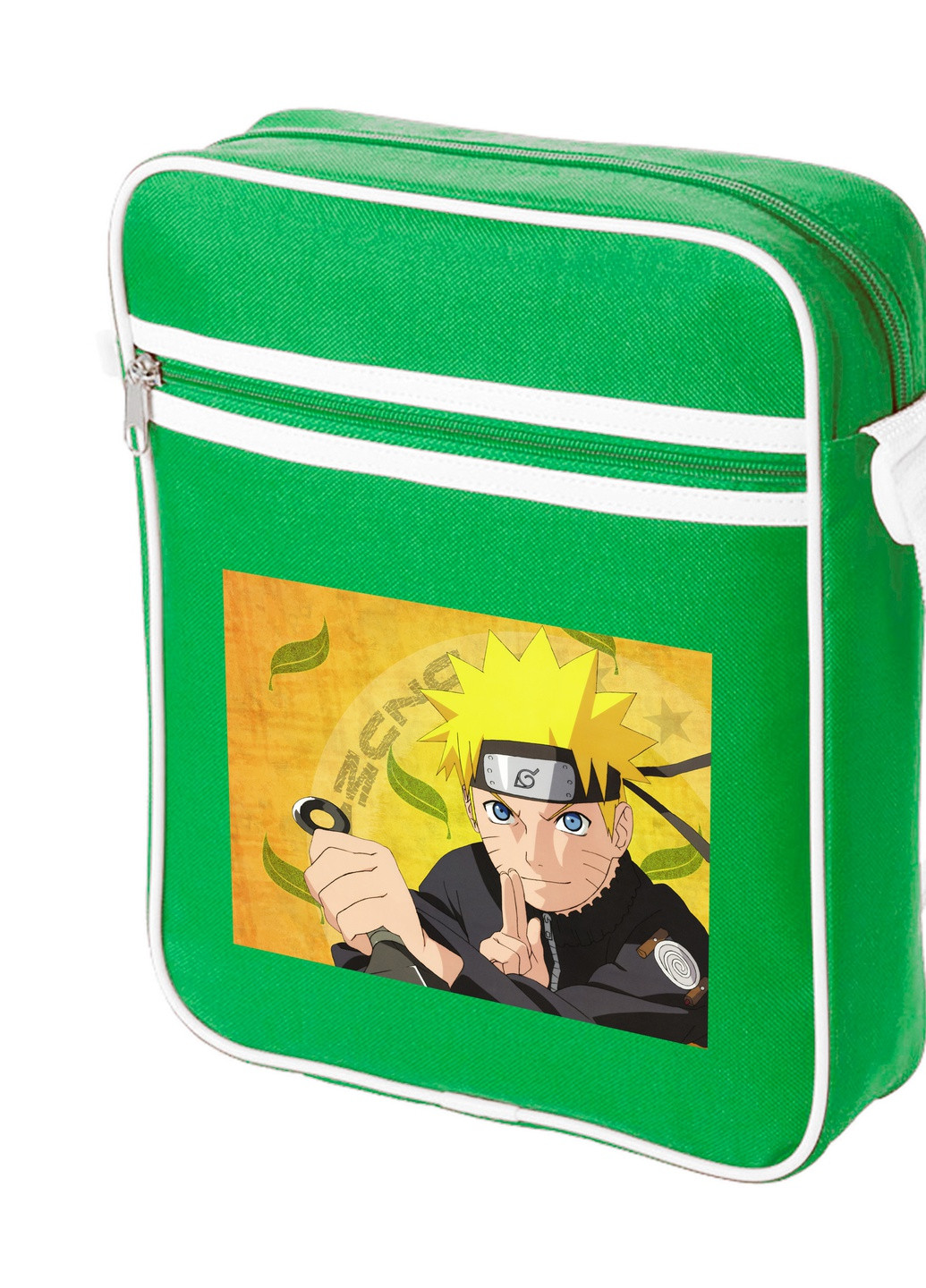 Сумка-месенджер Наруто (Naruto) Зелений (92289-3091-KG) MobiPrint (259887839)