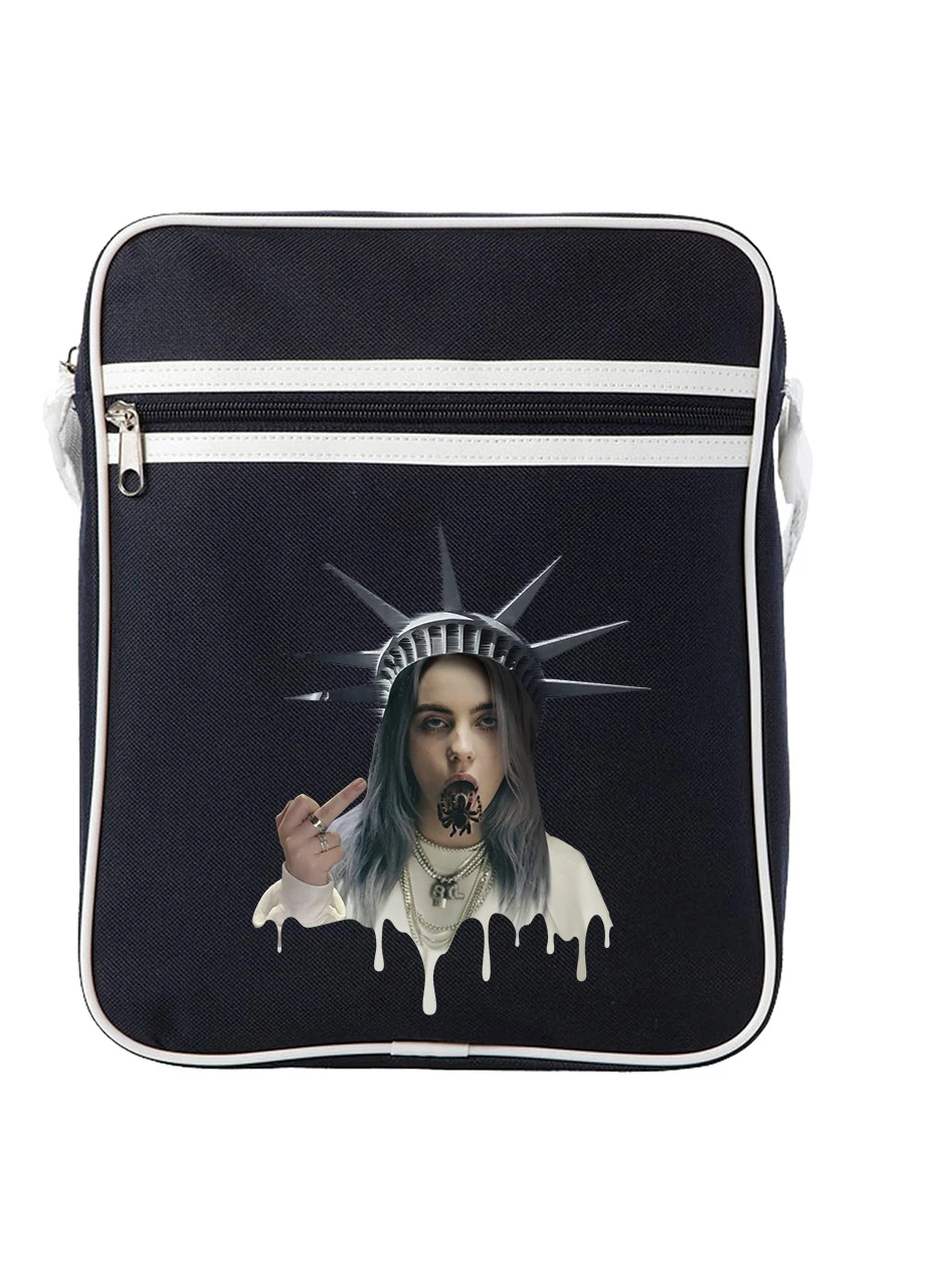 Сумка-месенджер Біллі Айліш (Billie Eilish) Синій (92289-1583-NB) MobiPrint (259885954)