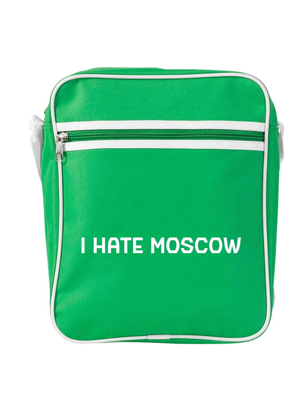 Сумка-месенджер Я ненавиджу Москву Зелений (92289-3753-KG) MobiPrint (259885665)