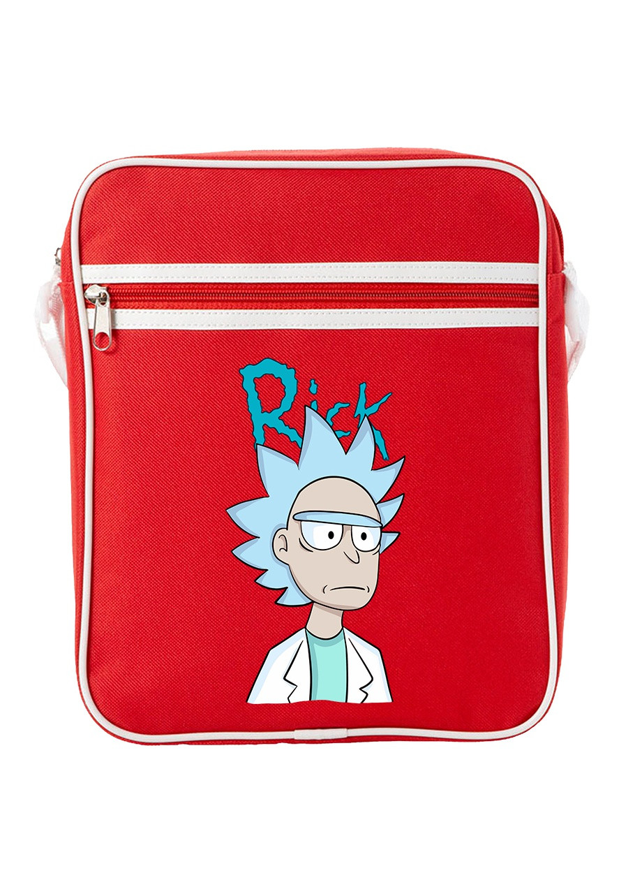 Сумка-мессенджер Рик Санчез Рик и Морти (Rick Sanchez Rick and Morty) Красный (92289-2929-RD) MobiPrint (259885742)