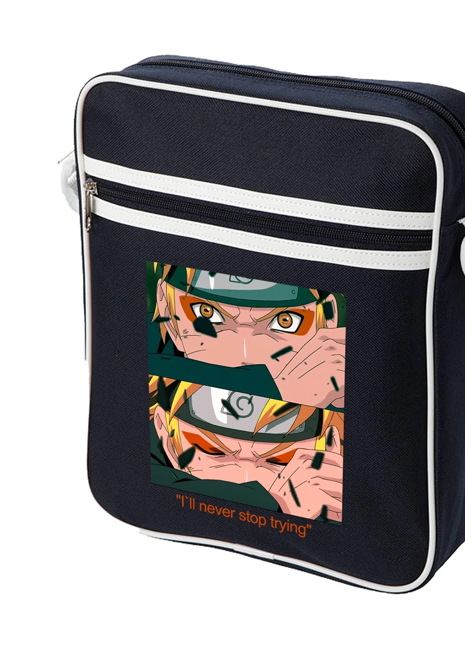 Сумка-мессенджер Наруто Узумаки (Naruto Uzumaki) Синий (92289-2816-NB) MobiPrint (259887021)
