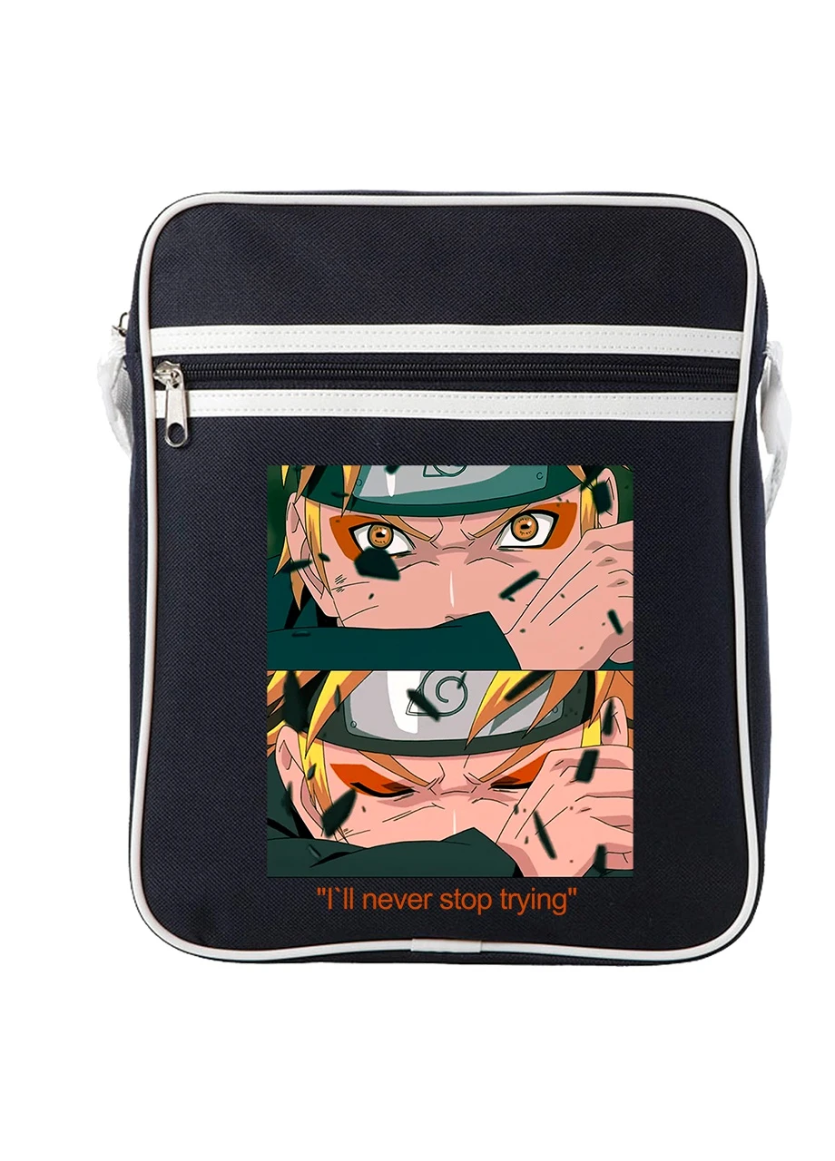 Сумка-мессенджер Наруто Узумаки (Naruto Uzumaki) Синий (92289-2816-NB) MobiPrint (259887021)