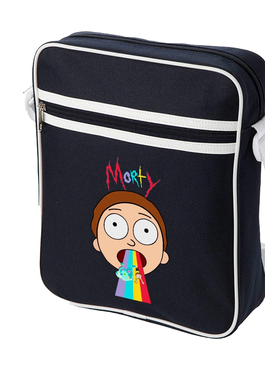 Сумка-месенджер Рік Санчез та Морті Сміт Рік та Морті (Rick and Morty) Синій (92289-2946-NB) MobiPrint (259886774)