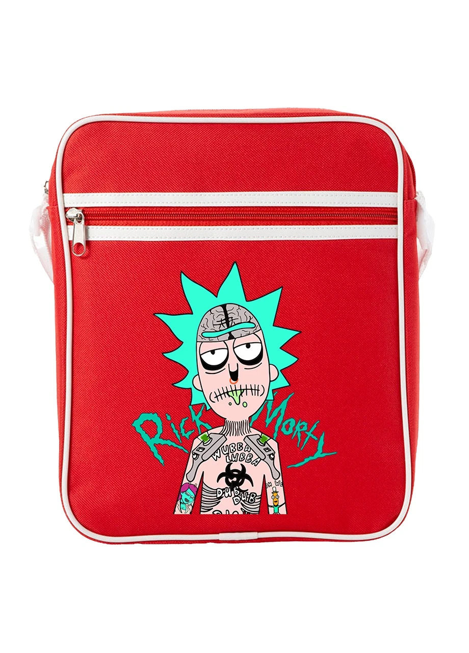 Сумка-мессенджер Морти Смит Рик и Морти (Morty Smith Rick and Morty) Красный (92289-2930-RD) MobiPrint (259885734)