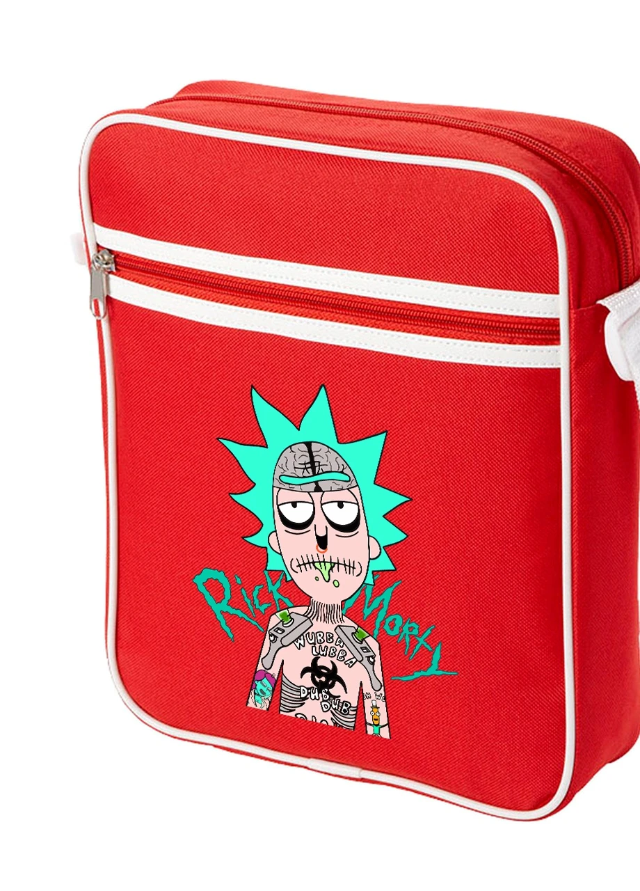 Сумка-мессенджер Морти Смит Рик и Морти (Morty Smith Rick and Morty) Красный (92289-2930-RD) MobiPrint (259885734)