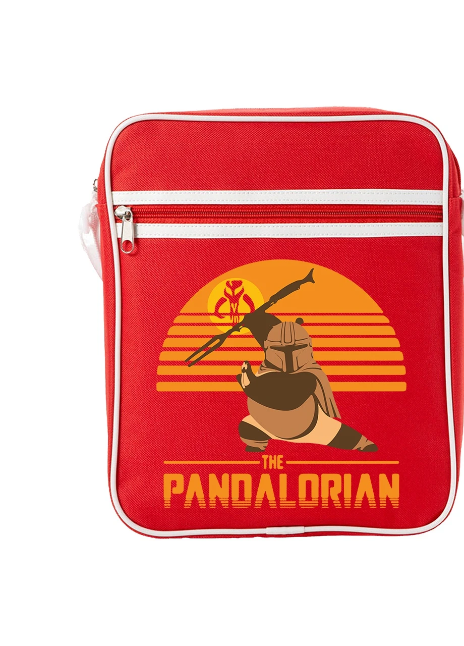 Сумка-месенджер Кунг-фу панда і Мандалорець (Pandalorian) Червоний (92289-3428-RD) MobiPrint (259886293)