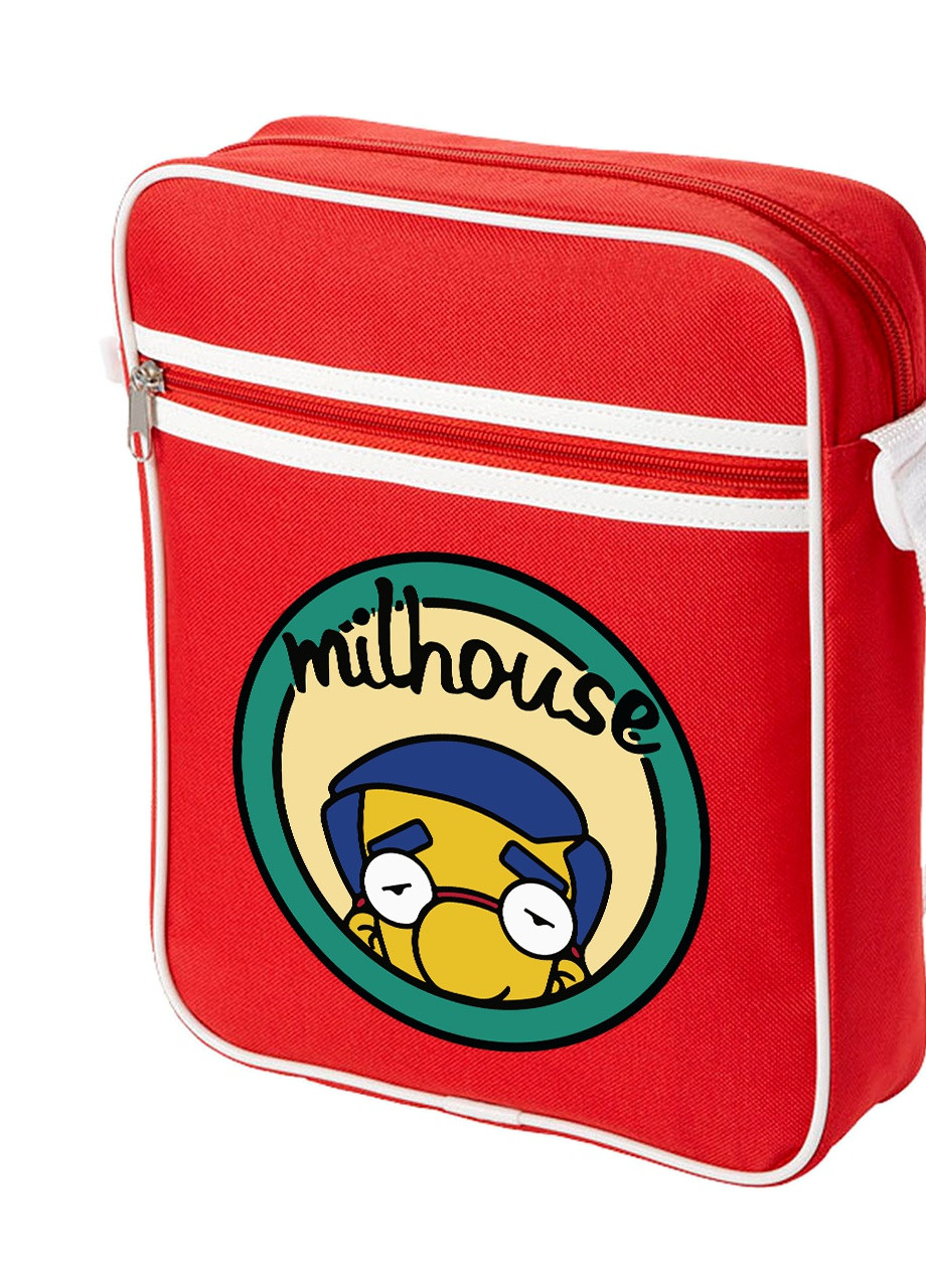 Сумка-месенджер Мілхаус Ван Хутен Сімпсони (Milhouse The Simpsons) Червоний (92289-3464-RD) MobiPrint (259885711)