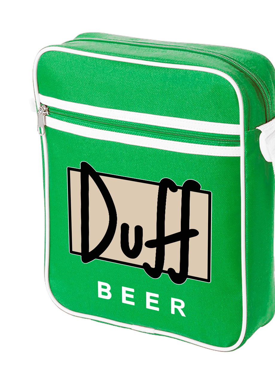 Сумка-мессенджер Симпсоны Дафф (The Simpsons Duff Beer) Зеленый (92289-1995-KG) MobiPrint (259887563)