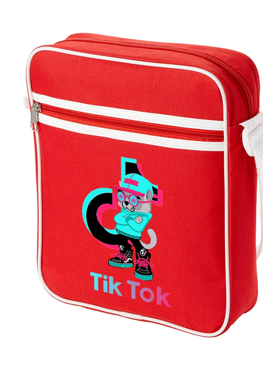 Сумка-месенджер Тік Тік (Tik Tok Cat) Червоний (92289-1644-RD) MobiPrint (259886114)