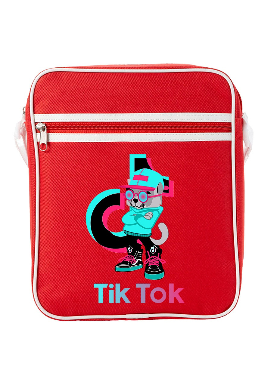 Сумка-месенджер Тік Тік (Tik Tok Cat) Червоний (92289-1644-RD) MobiPrint (259886114)