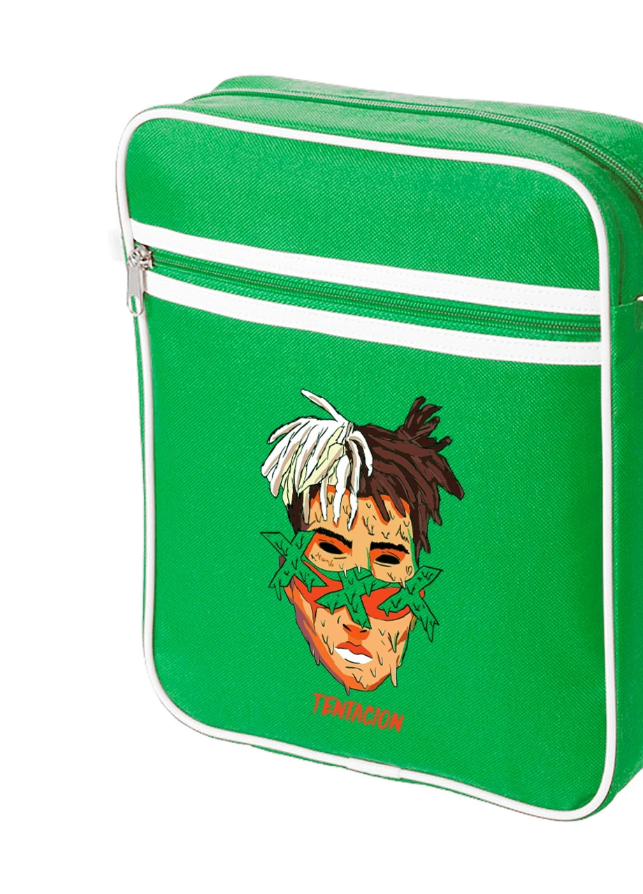 Сумка-мессенджер Экс-экс-экс Тентасьон (XXXTentacion) Зеленый (92289-2636-KG) MobiPrint (259886989)