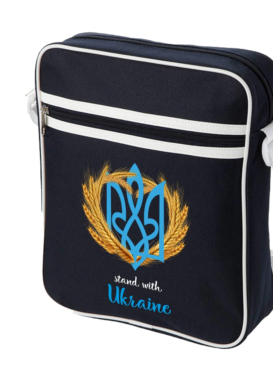 Сумка-мессенджер Поддерживаю Украину Синий (92289-3742-NB) MobiPrint (259887626)