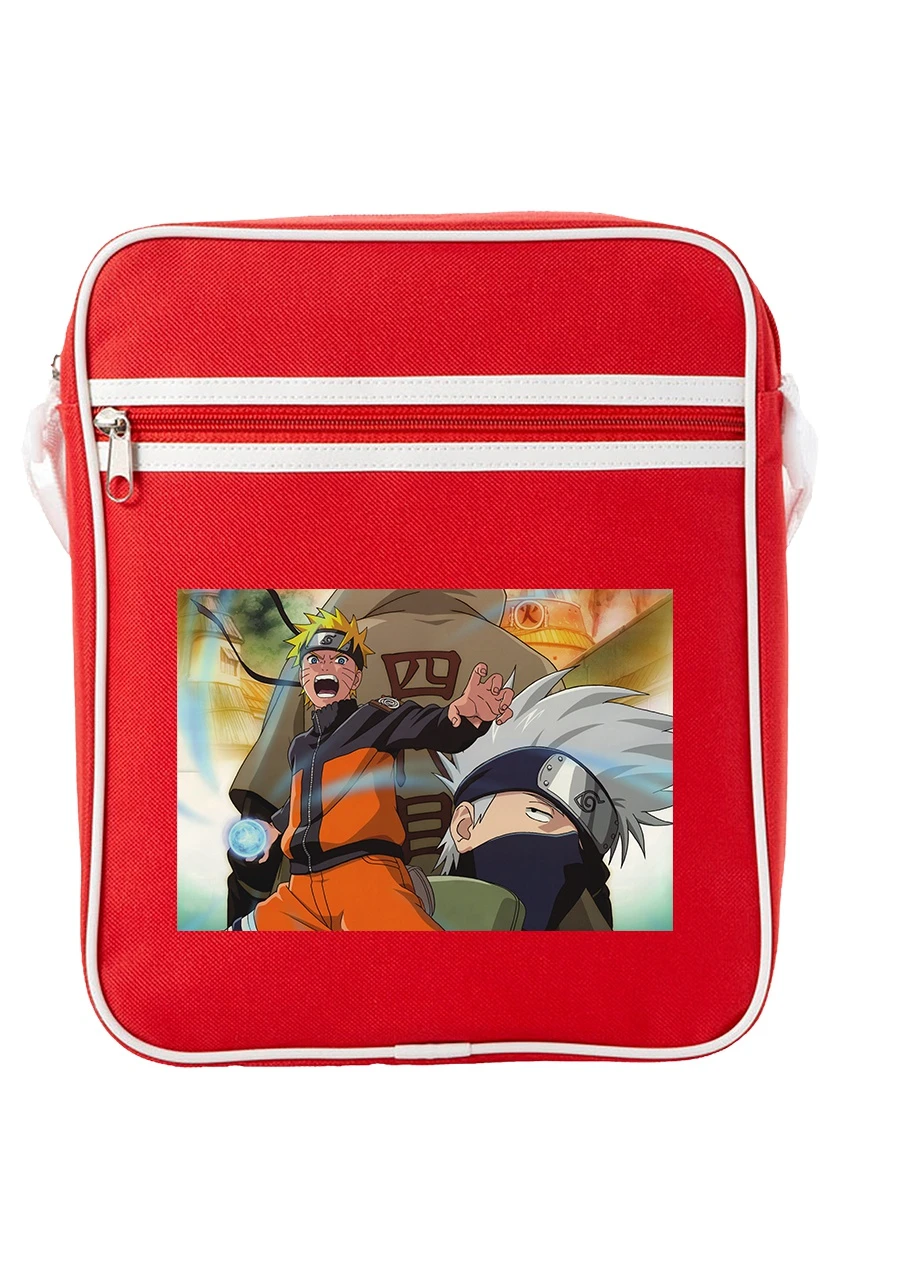 Сумка-месенджер Наруто (Naruto) Червоний (92289-3083-RD) MobiPrint (259887095)