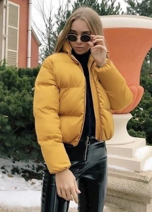 Жовта демісезонна куртка Exclusive
