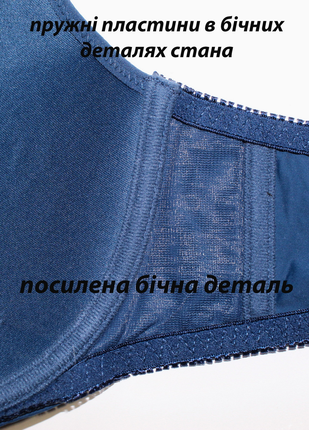 Темно-синій бюстгальтер Acousma з кісточками