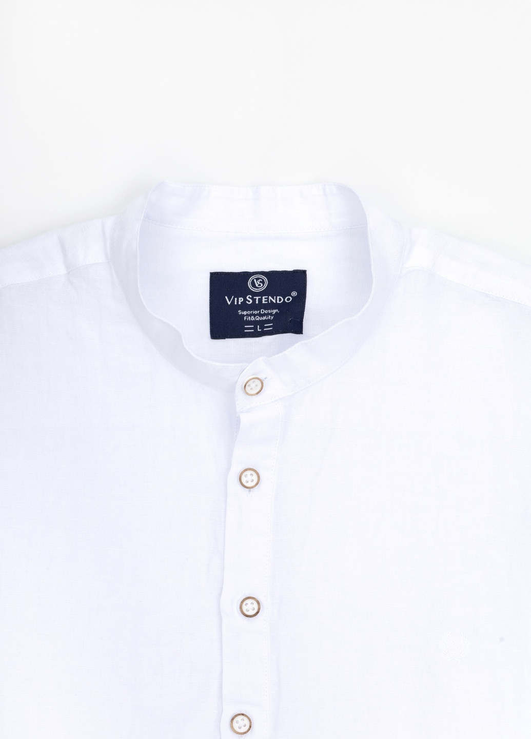 Белая рубашка однотонная Stendo