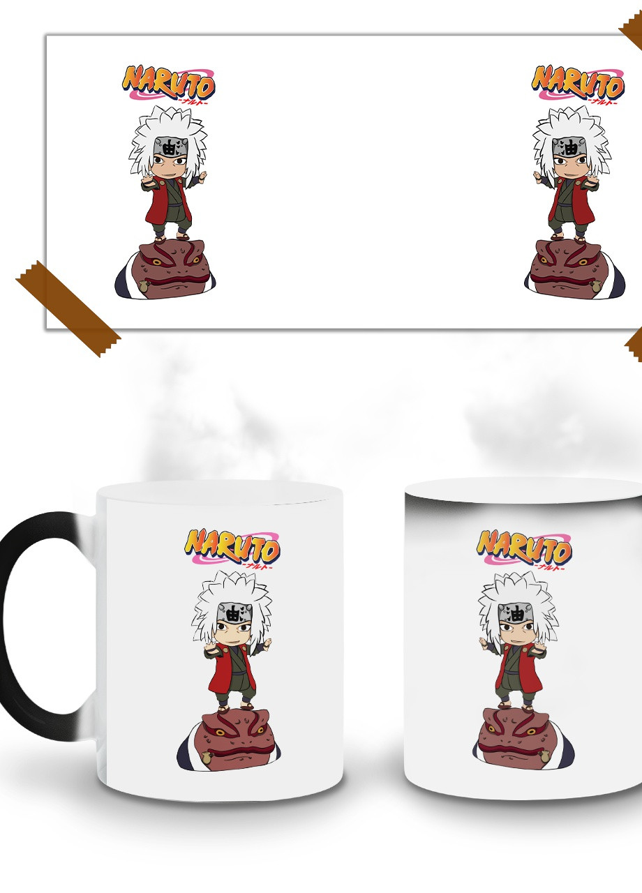 Кружка-хамелеон Наруто Дзирайя (Naruto Jiraiya) 330мл (93429-3482-wthm) MobiPrint (259885785)