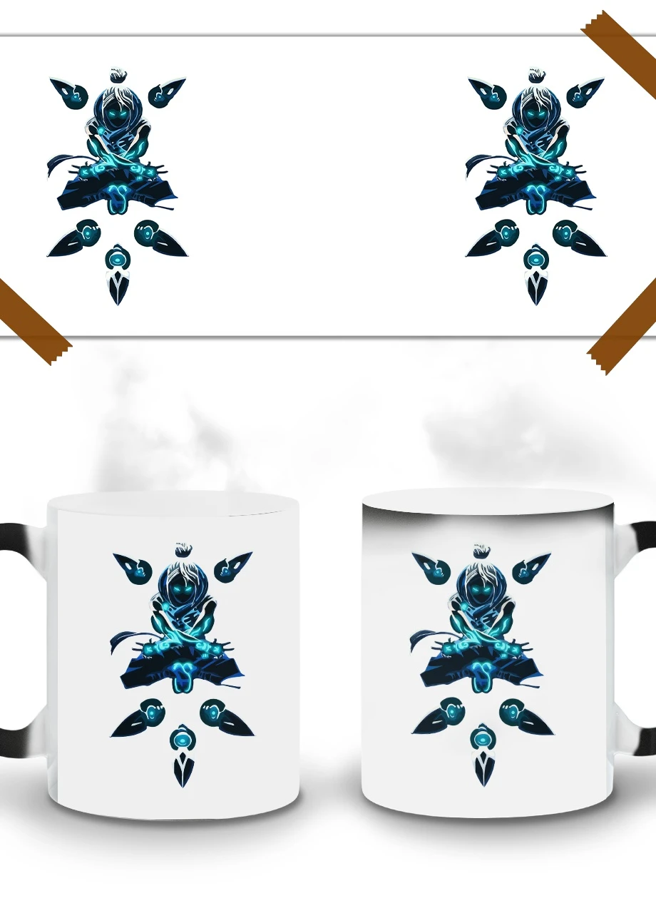 Кружка-хамелеон Валорант Джетт клинки (Valorant Jett) 330мл (93429-3538-wthm) MobiPrint (259886700)