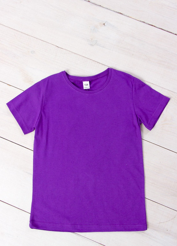 Фиолетовая летняя футболка детская Носи своє
