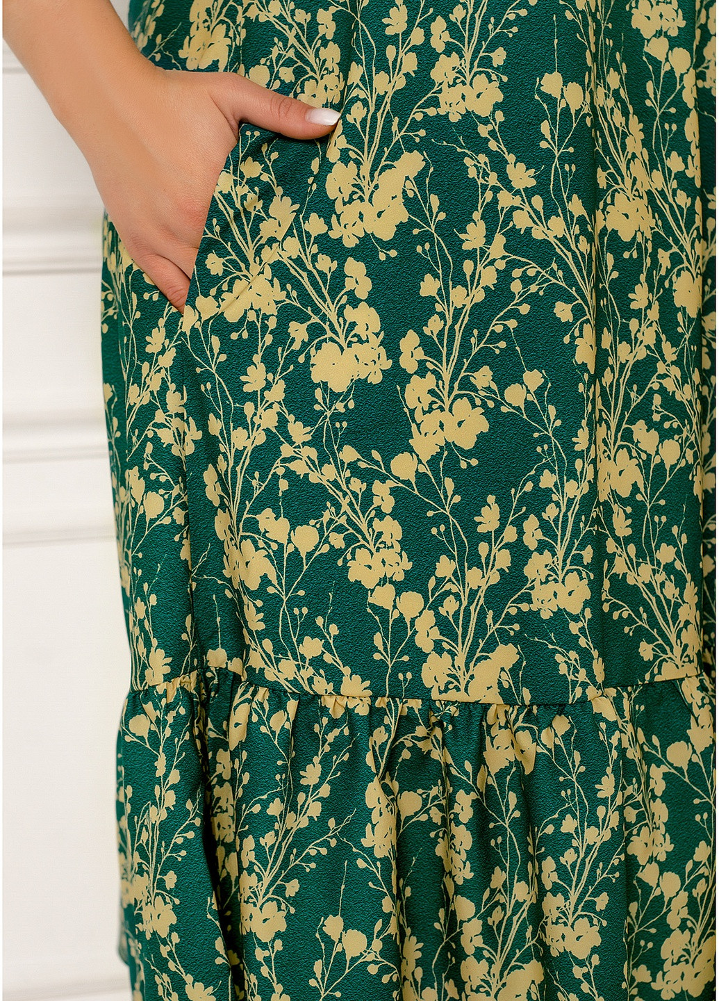 Зелена кежуал сукня Minova з квітковим принтом