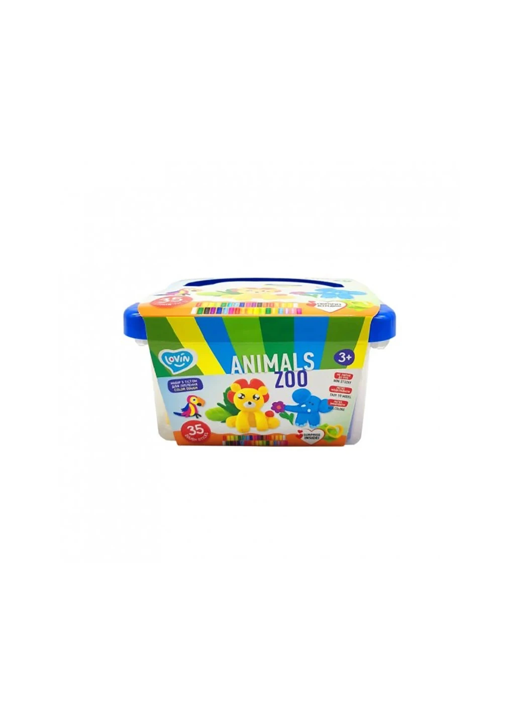 Набір для ліплення з тістом Zoo animals box 41221 No Brand (259861732)