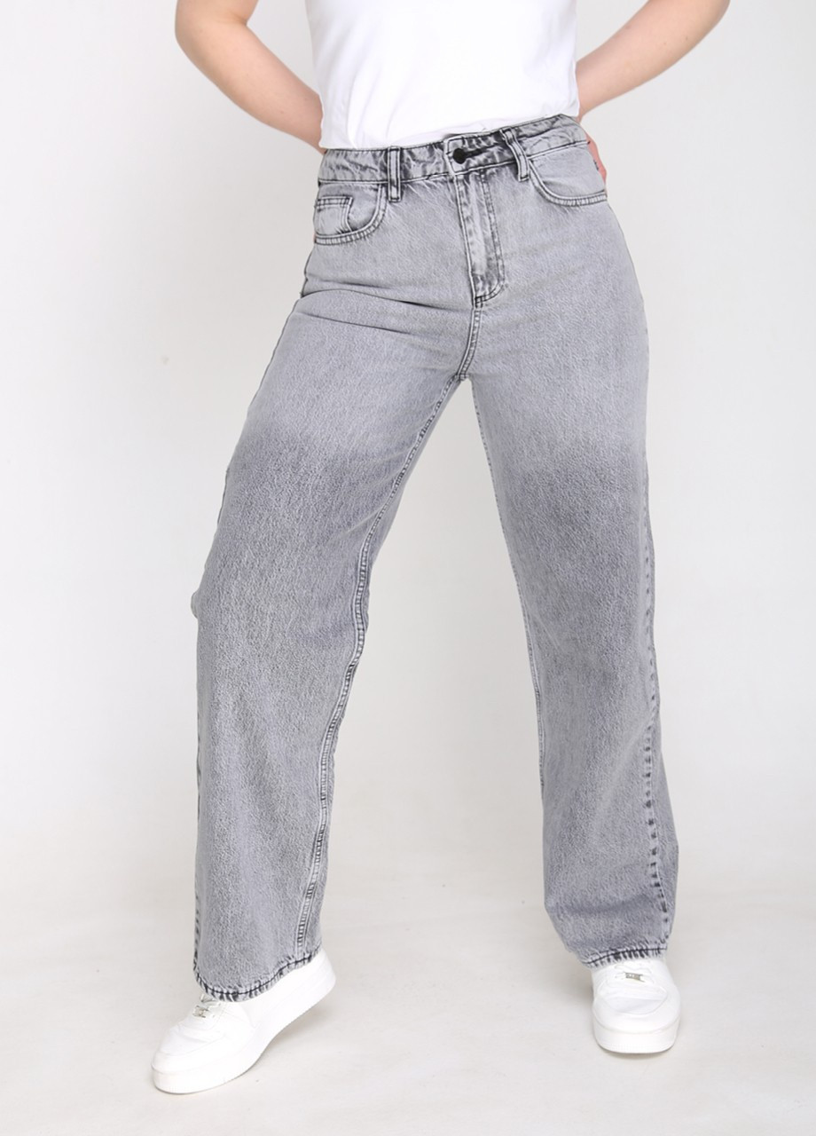 Джинси палаццо жіночі сірий градієнт Палаццо Cracpot - (259812418)