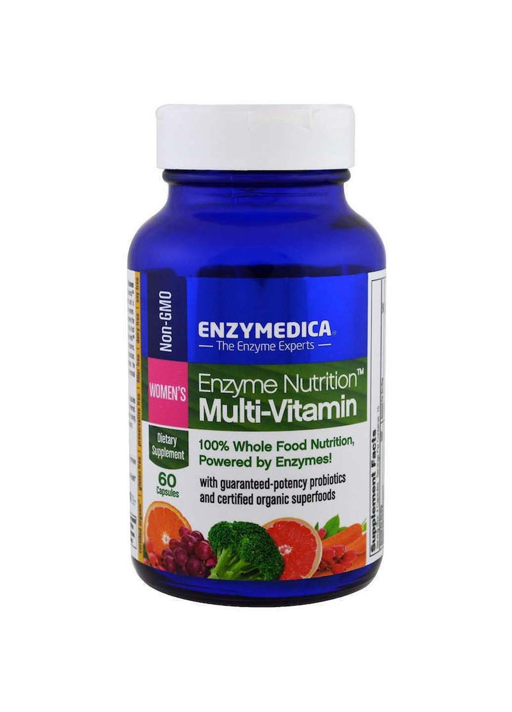Мультивітаміни та ферменти для жінок Multi-Vitamin Enzyme Nutrition 60 капсул Enzymedica (259813533)