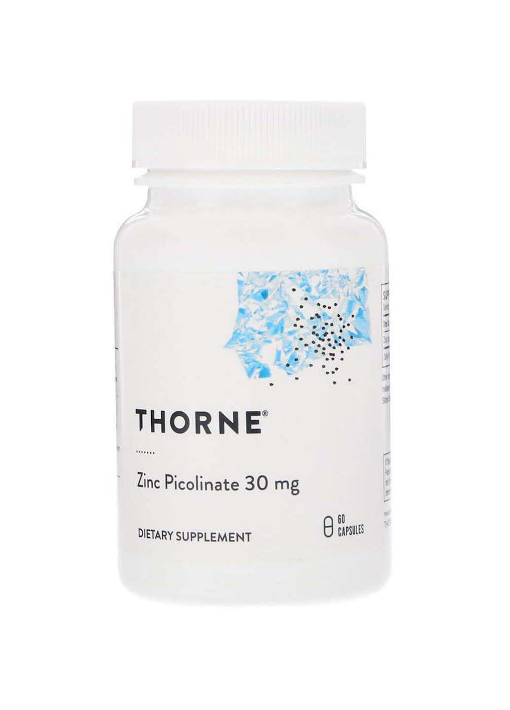 Цинк піколінат посилений 30 мг, 60 капсул Thorne Research (259813488)