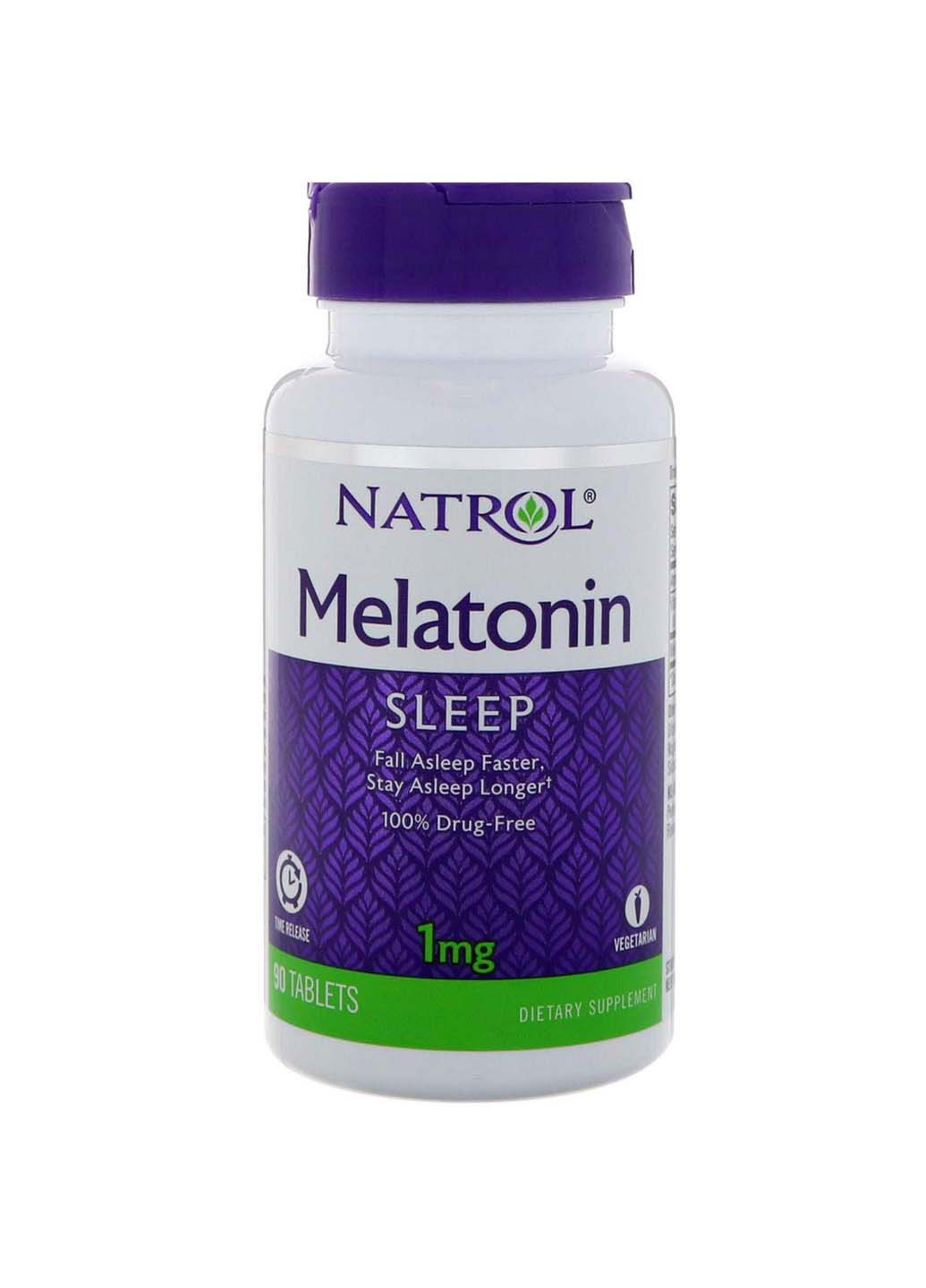 Мелатонін Melatonin, 1 мг, 90 таблеток Natrol (259813498)