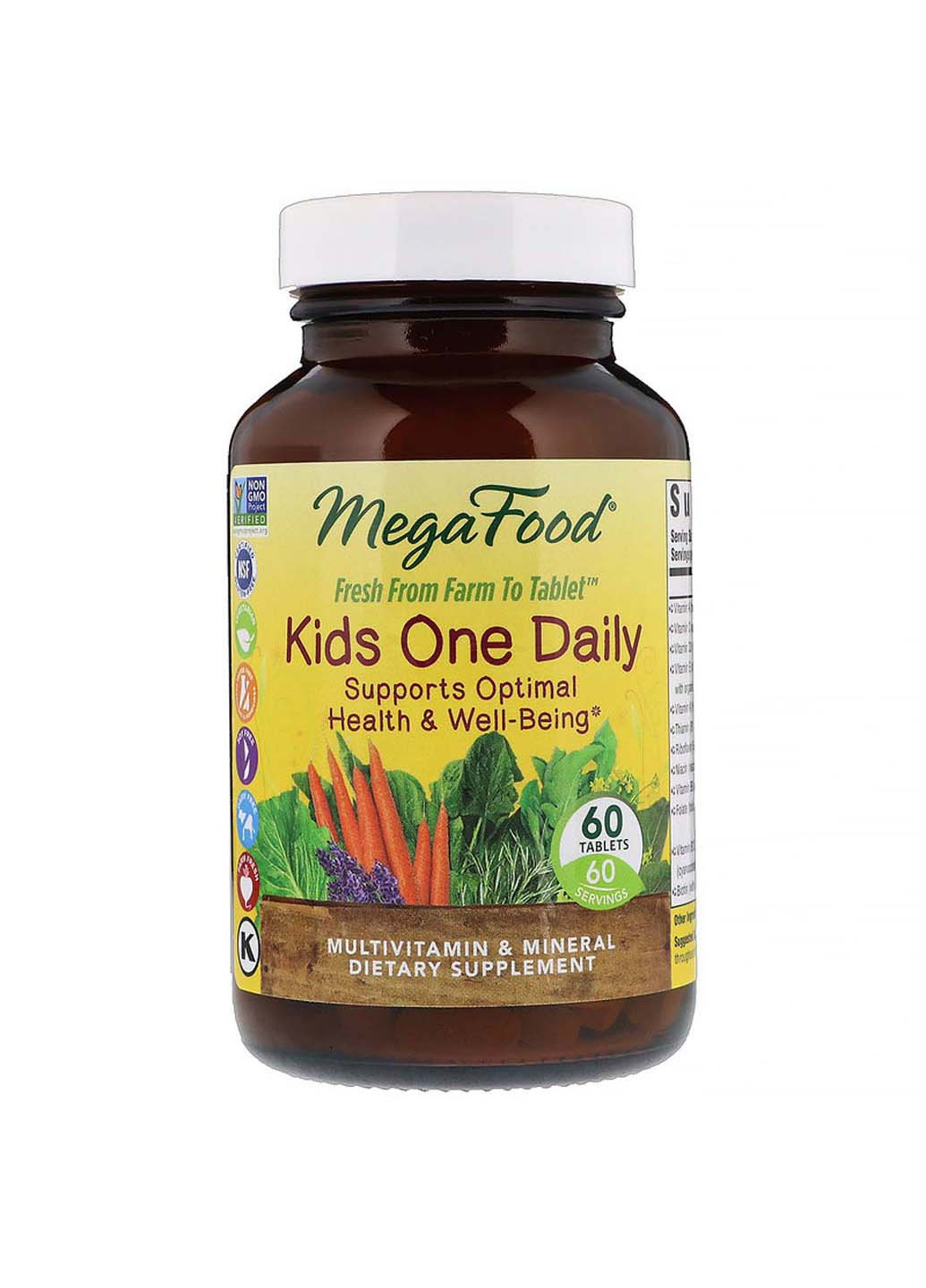 Вітаміни для дітей Kids One Daily 60 таблеток MegaFood (259813520)