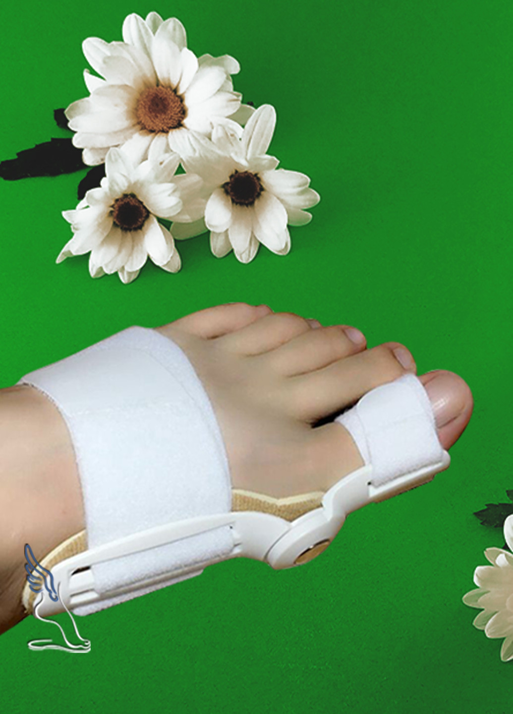 Ночной бандаж при вальгусной деформации стоп (росте косточки на большом пальце) No Brand перегородки (259907377)