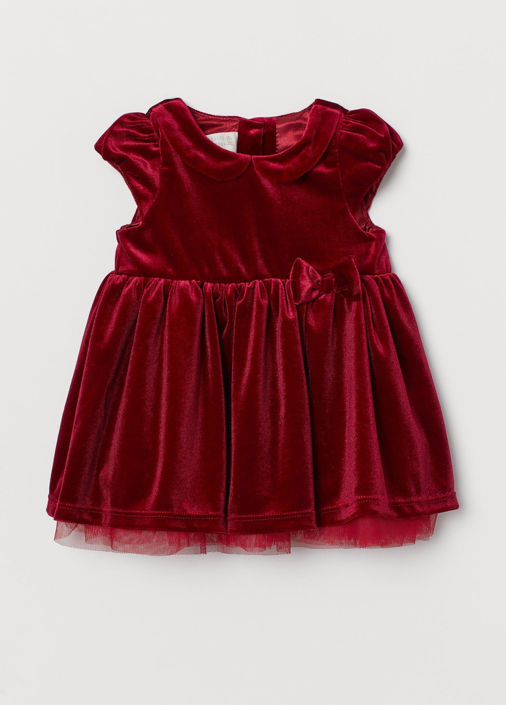 Бордова сукня велюр H&M (259878534)