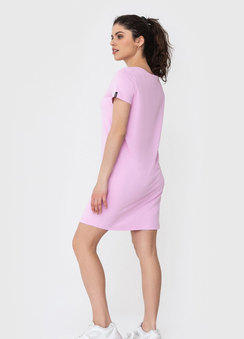 Фиолетовое кэжуал платье warm Garne однотонное