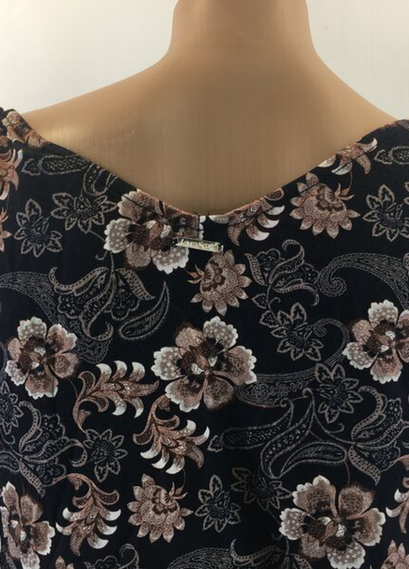 Черное кэжуал платье Laura Scott с цветочным принтом