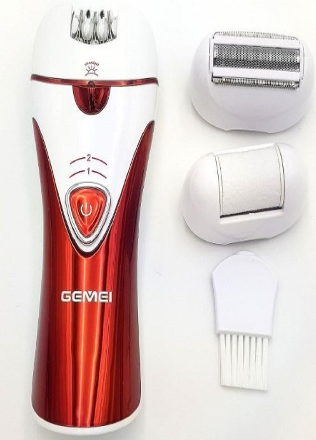 Епілятор жіночий Gemei GM-7002 акумуляторний червоний VTech (259906241)
