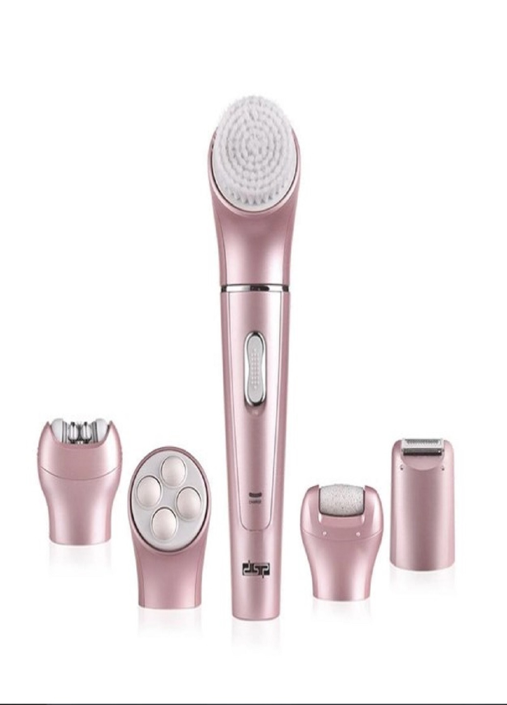 Эпилятор аккумуляторный для влажной и сухой эпиляции 5в1 DSP 70153 с насадками VTech (259906504)