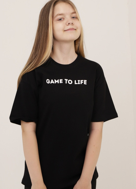 Черная летняя футболка game to life gbi teens GABBI